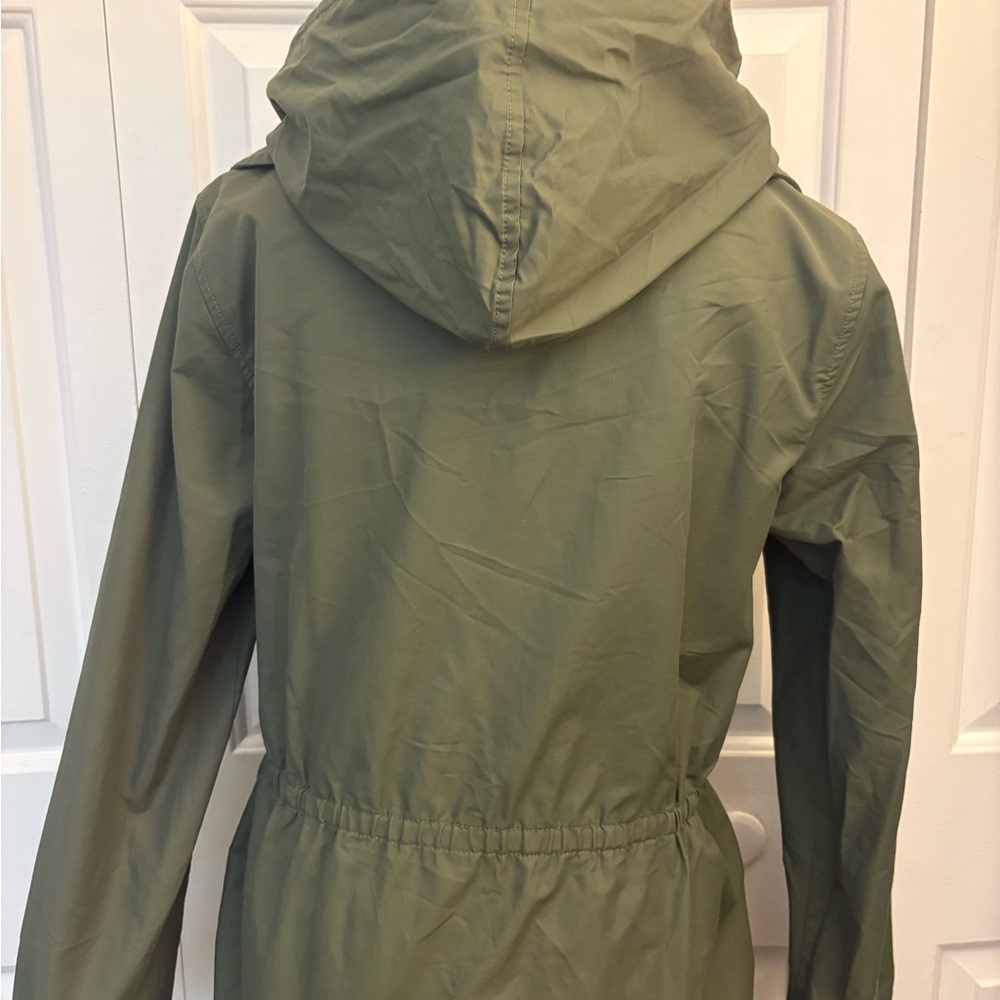 Kate Spade Olive Double-Breasted Trench Coat - Picture 7 of 12